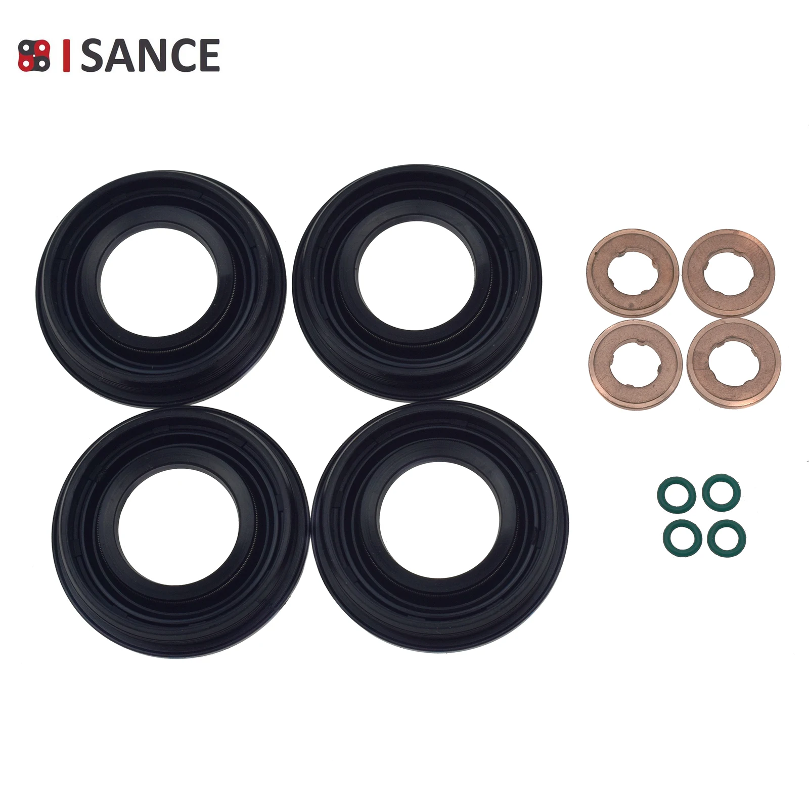 Fuel Injector Gasket Seal Washer Oring Kit For Ford Transit FIAT Peugeot Citroen Land Rover 1378433 6C1Q-6K780-AB 6C1Q-9K546-BC