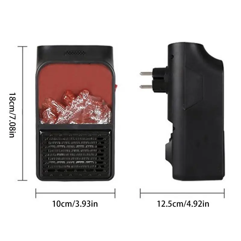 Space Heater With Remote 900W Small Space Heater With Remote Control Noiseless Overheating Protection