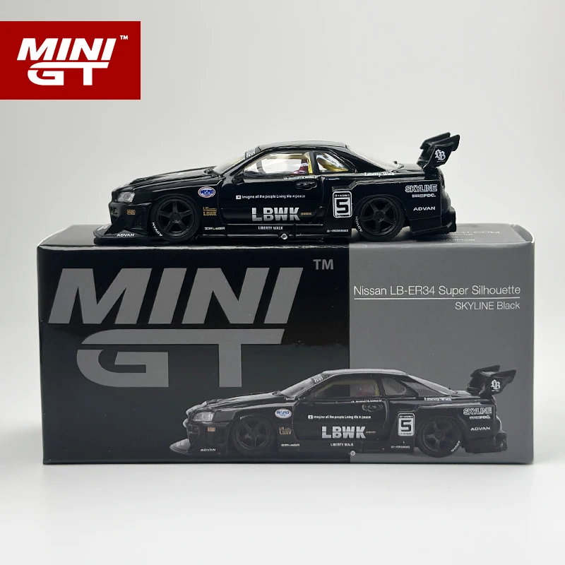 MINIGT 1:64 Nissan LB-ER34 Super Silhouette SKYLINE Black
