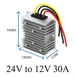 Heavy - Duty Voltage Step - Down Transformer and Converter (24V to 12V) - 40A Capacity - 24V (12V 30A)