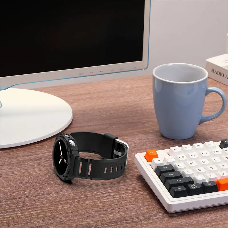 Durable TPU Protective Watch Case with Sport Strap