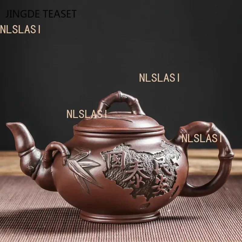 Large capacity Yixing Purple Clay Teapots Handmade Teacup Authentic Tea ceremony kettle Zisha Teaware Accessories Drinkware