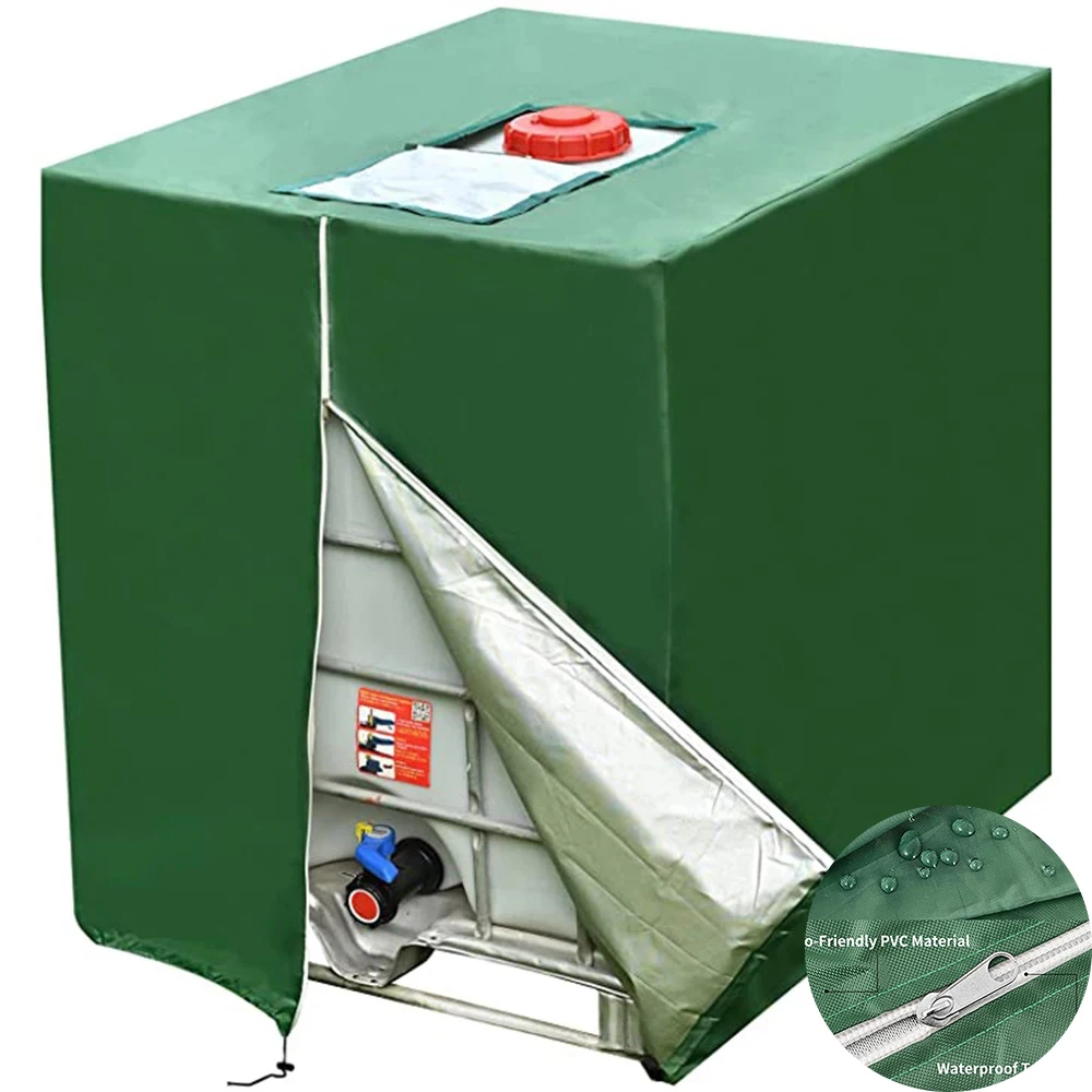 Water Tank Cover 210D Oxford Cloth UV Protection rainwater tank garden box IBC container