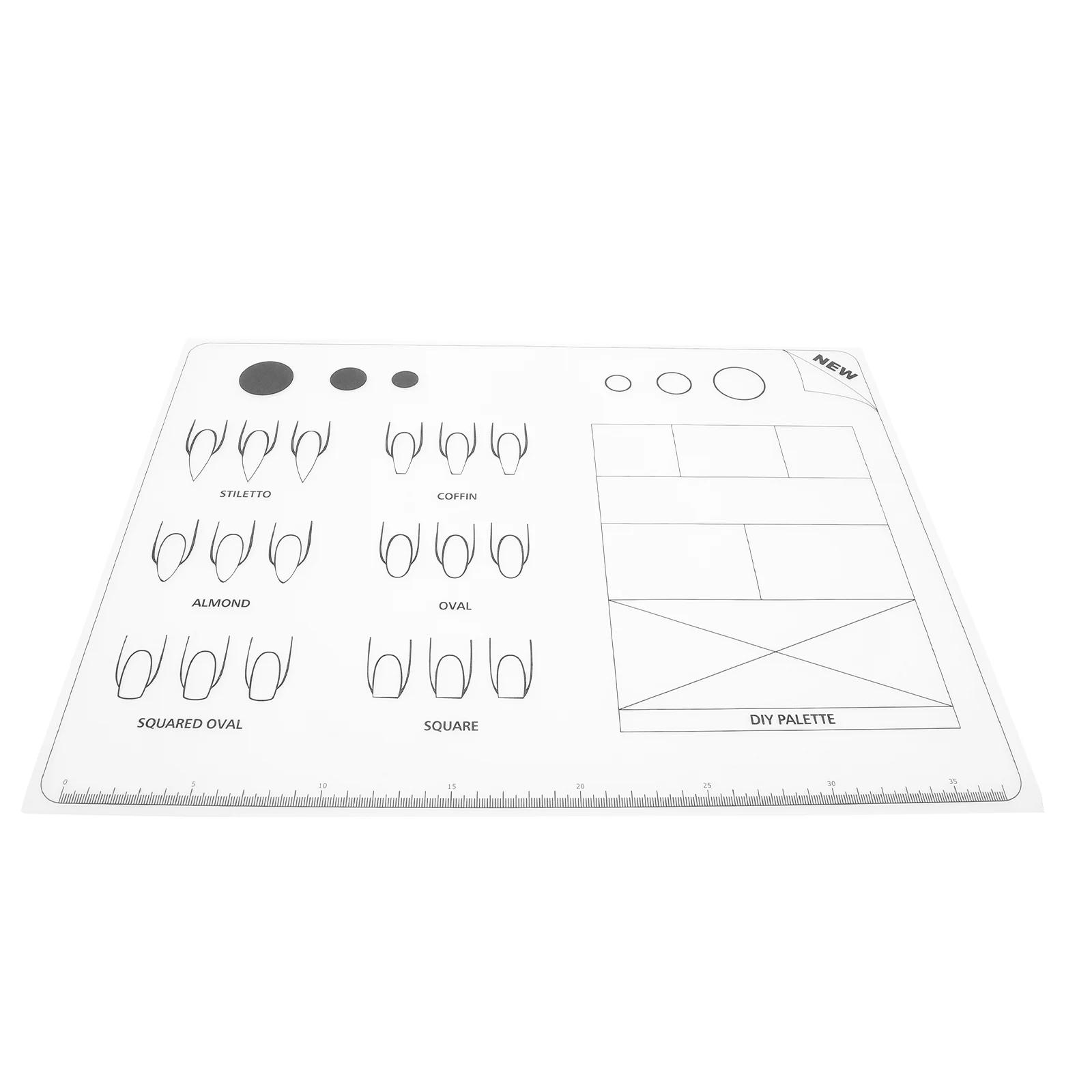 

40x30Cm Acrylics For Nails Manicure Trainer Mat Acrylics For Nails Coloring Mat Acrylics For Nails Train Mat Acrylics For Nails