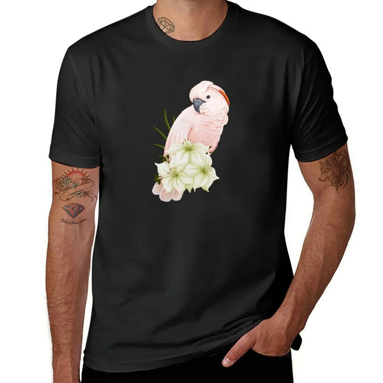 Moluccan Cockatoo T-Shirt Aesthetic clothing sweat summer clothes summer top plain white t shirts men
