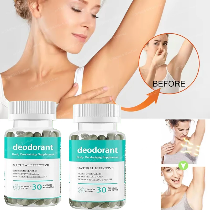 Chlorophyll Capsules Body Odor Supplement