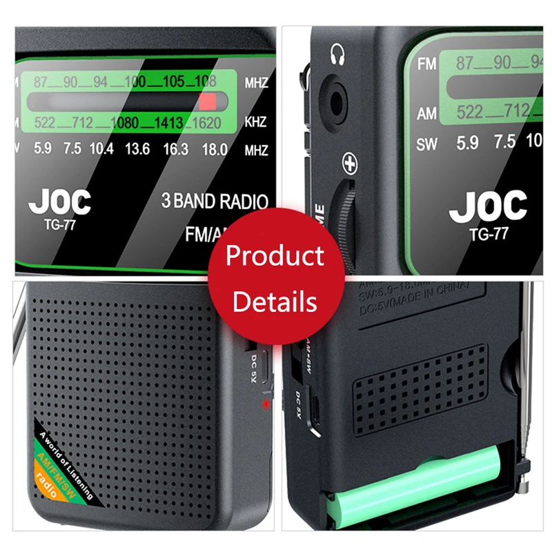 Xiaomi Full Band Radio Portable Radio Am Fm Sw Multi-function Radio Excellent Reception Transistor Radio With Loud Speaker