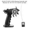 GA-4H-TX 4CH 2.4GHz Remote Controller Digital Radio Transmitter with Receiver for 1/8 1/10 1/16 1/32 RC Car Boat 5