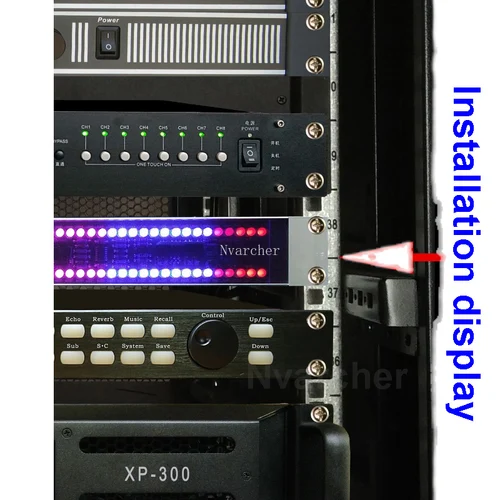 Nvarcher 120 LED 레벨 표시기, 스테레오 사운드 제어 오디오, USB 음악 스펙트럼, 전자 VU 계량기 리듬 볼륨 4