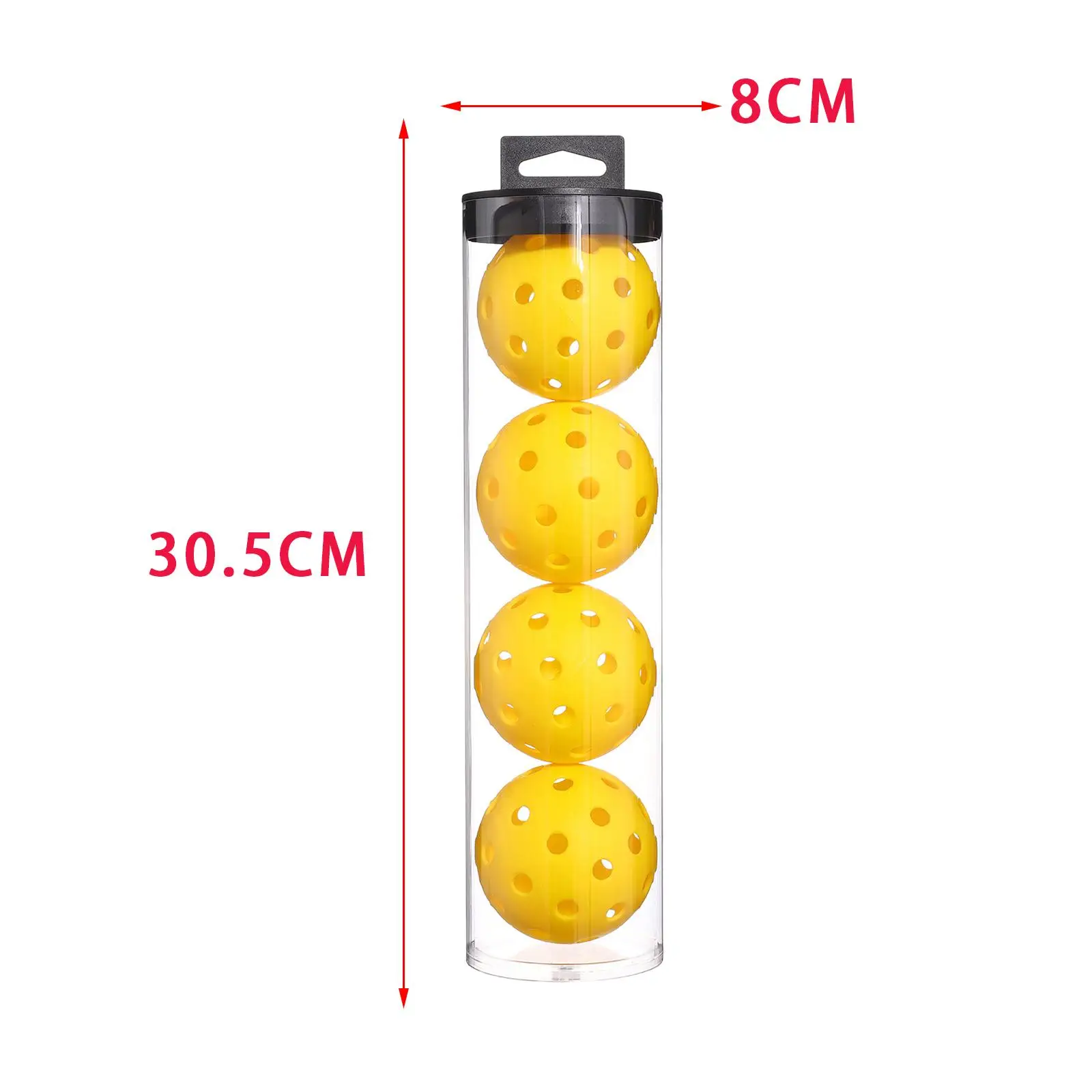 4x Pickleball Balls 40 Holes for Outdoor Sanctioned Tournament Play
