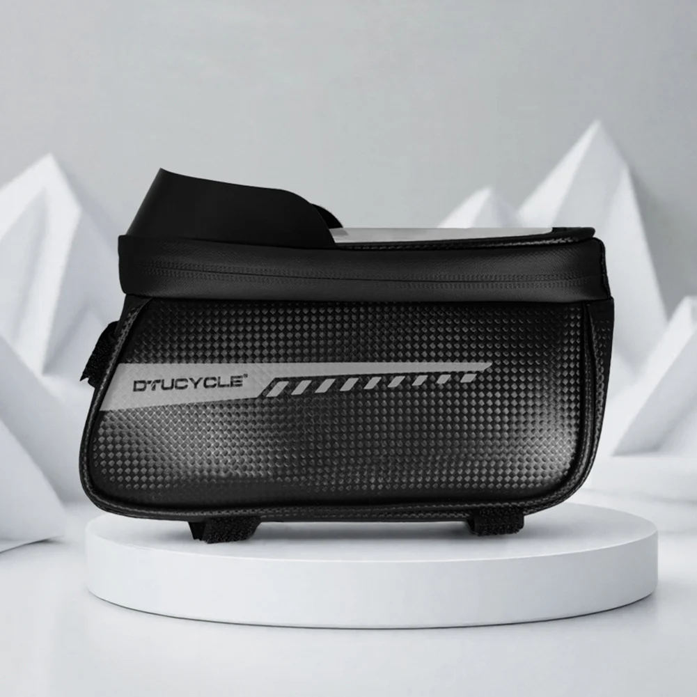 Description Picture 5 of itemBike Front Frame Bag Bike Storage Bag Waterproof Bicycle Top Tube Bag Touch-Screen Cycling Pouch for Phones Under 7 Inch