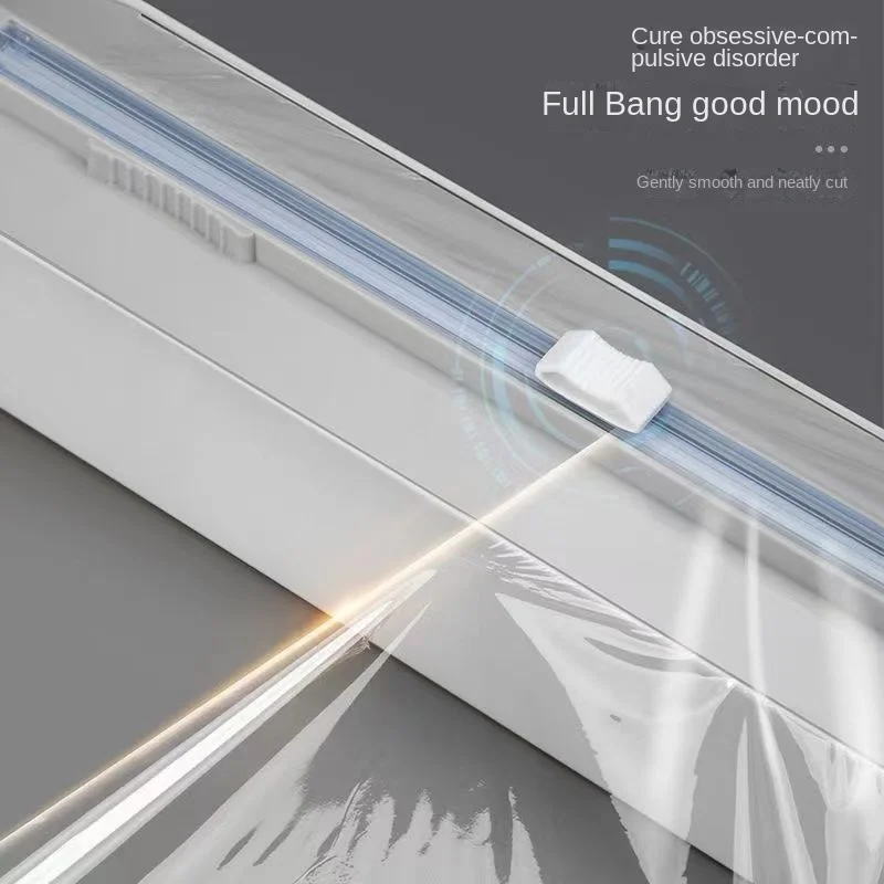 Cling film cover cutting box multifunctional food special disposable cling film cutter magnetic suction refrigerator artifact cling wrap dispenser food film dispenser plastic wrap cutter cling film cutter kitchen wrap dispenser plastic wrap dispenser