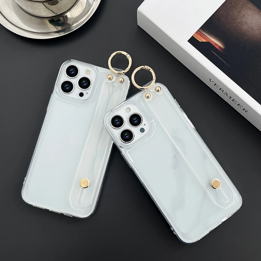 Transparent Case with Wrist Strap Holder