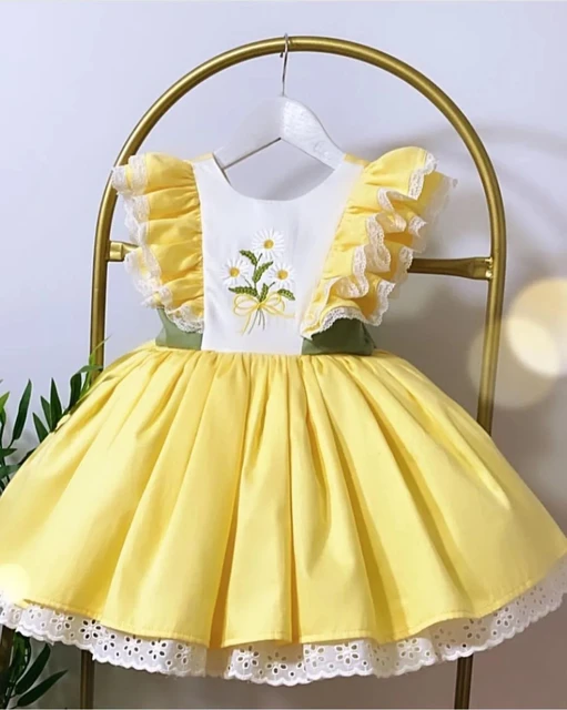 Lace Dress Yellow Dresses For Easter Baby Girl Summer Yellow
