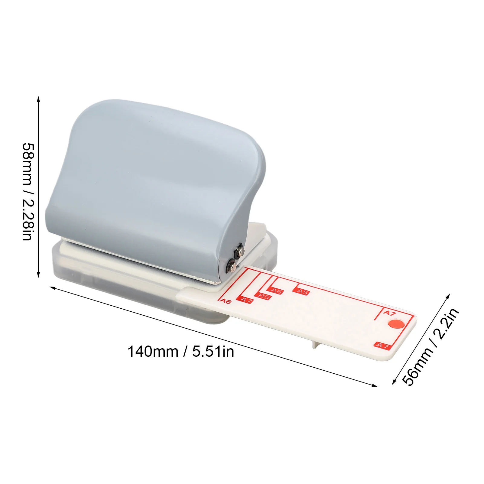 【New】99H3 Handheld Hole Puncher Hole Puncher Portable Handheld Loose Leaf 3 Hole Punch 5 Sheet Capacity for Scrapbook