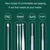 6pcs Stainless Steel Ear Wax Removal Tool Set Spiral Rotating EarPicking Spoon Ear Picker Spoon For Cleaning Collecting Ear Wax 4
