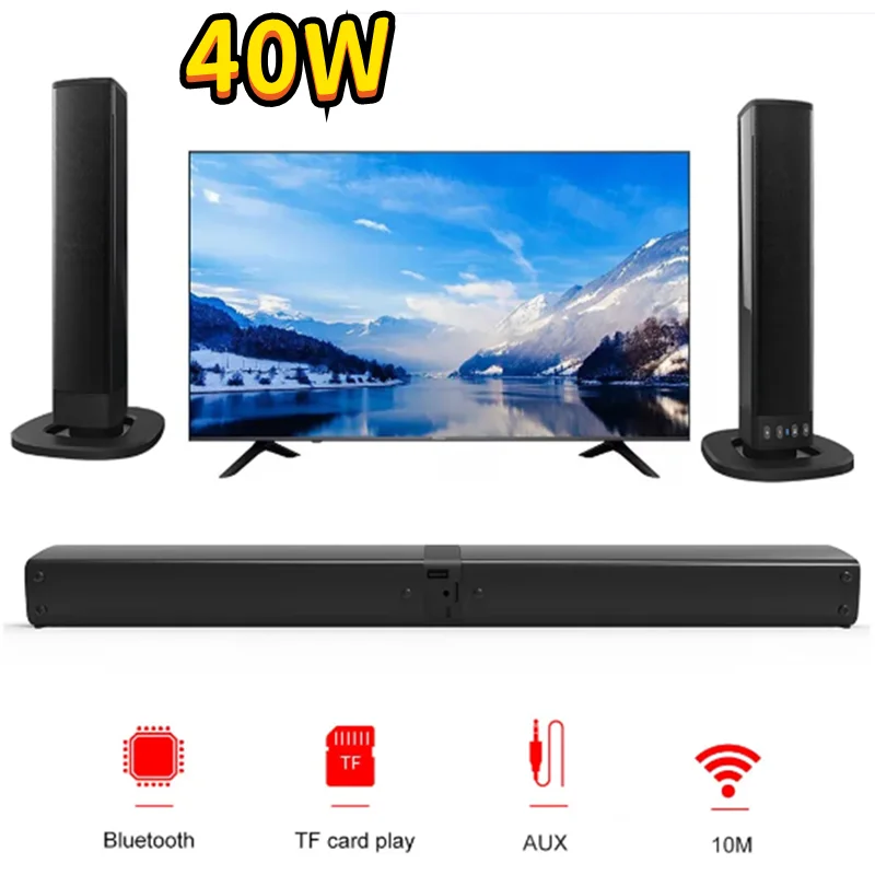 TV Soundbar Speaker Home Theater Subwoofer Wireless Bluetooth Speakers 3D Surround Stereo Soundbar DSP Chip Music Center BS36