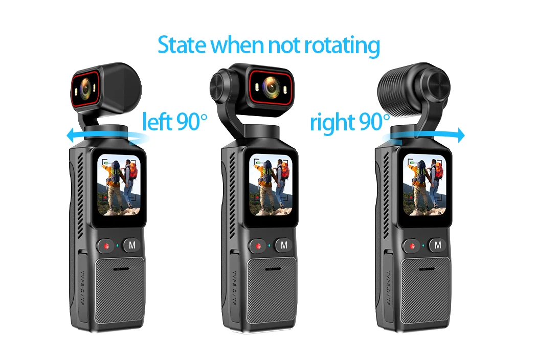 Démonstration de la stabilisation d'image sur la Caméra d'Action 360° 4K, montrant un paysage net même en mouvement rapide.