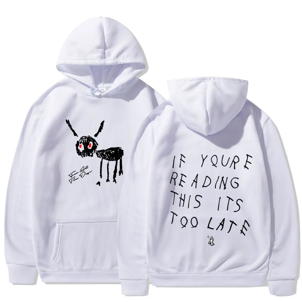 

Rapper Drake for All The Dogs Letter Hoodie Men's Hip Hop Vintage Pullover Sweatshirt Fashion Casual Oversized Hooded Streetwear