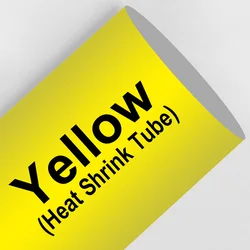 Premium Heat Shrink Tube Tape - 6mm (Black on Yellow)