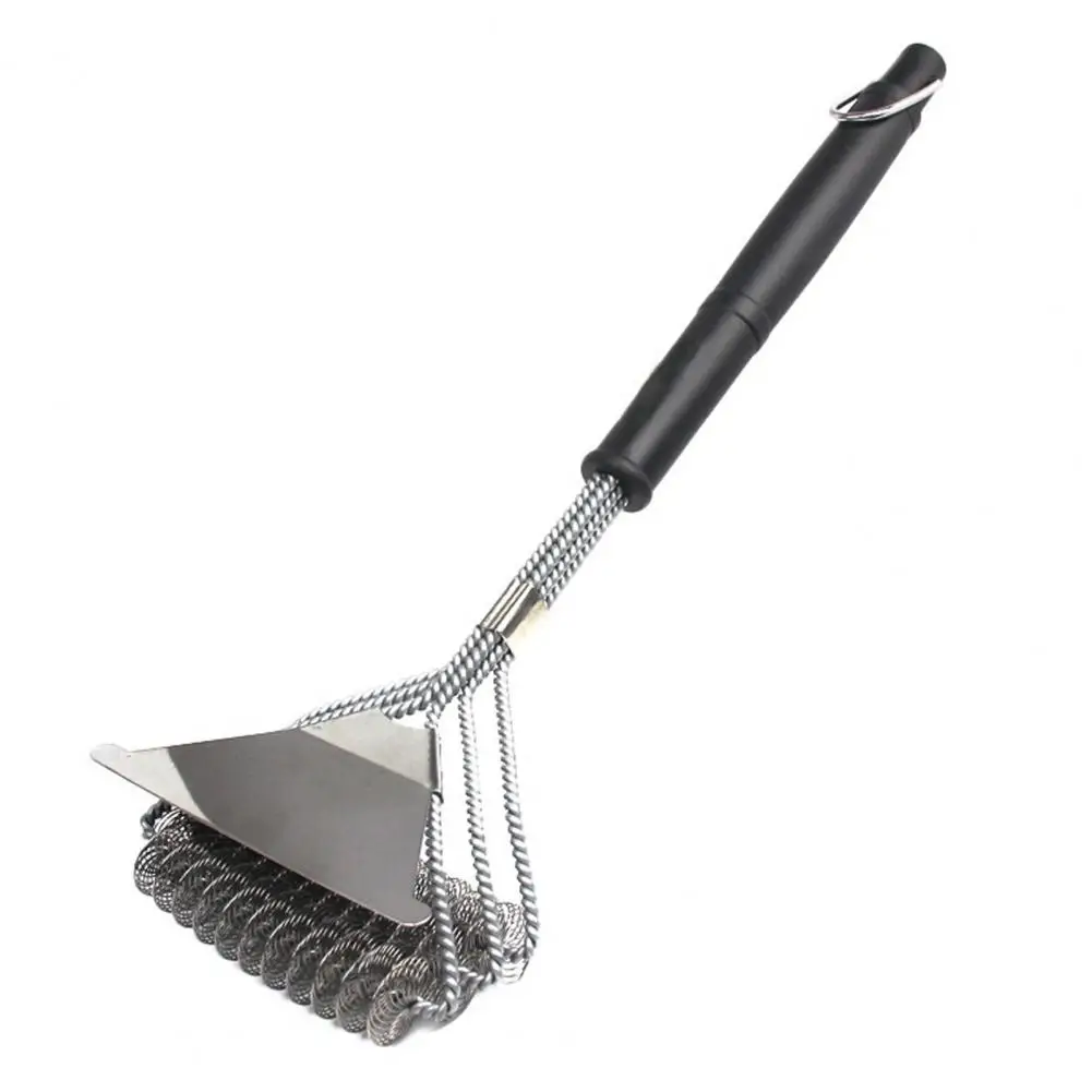 

Bbq Grill Brush Heat-resistant Bbq Grill Brush with Wide Scraper Non-slip Handle Bristle-free Grill Accessories for Easy