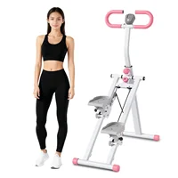 Pink Stair Climber Folding Cardio Exercise Stepper Stairmaster For Home Gym 1