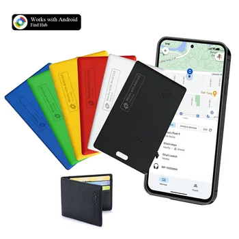 Scheda Tracker Sottile per Portafoglio, Smart Tag Android Compatibile con Google Find Hub, Localizzatore GPS Bluetooth per Portafogli