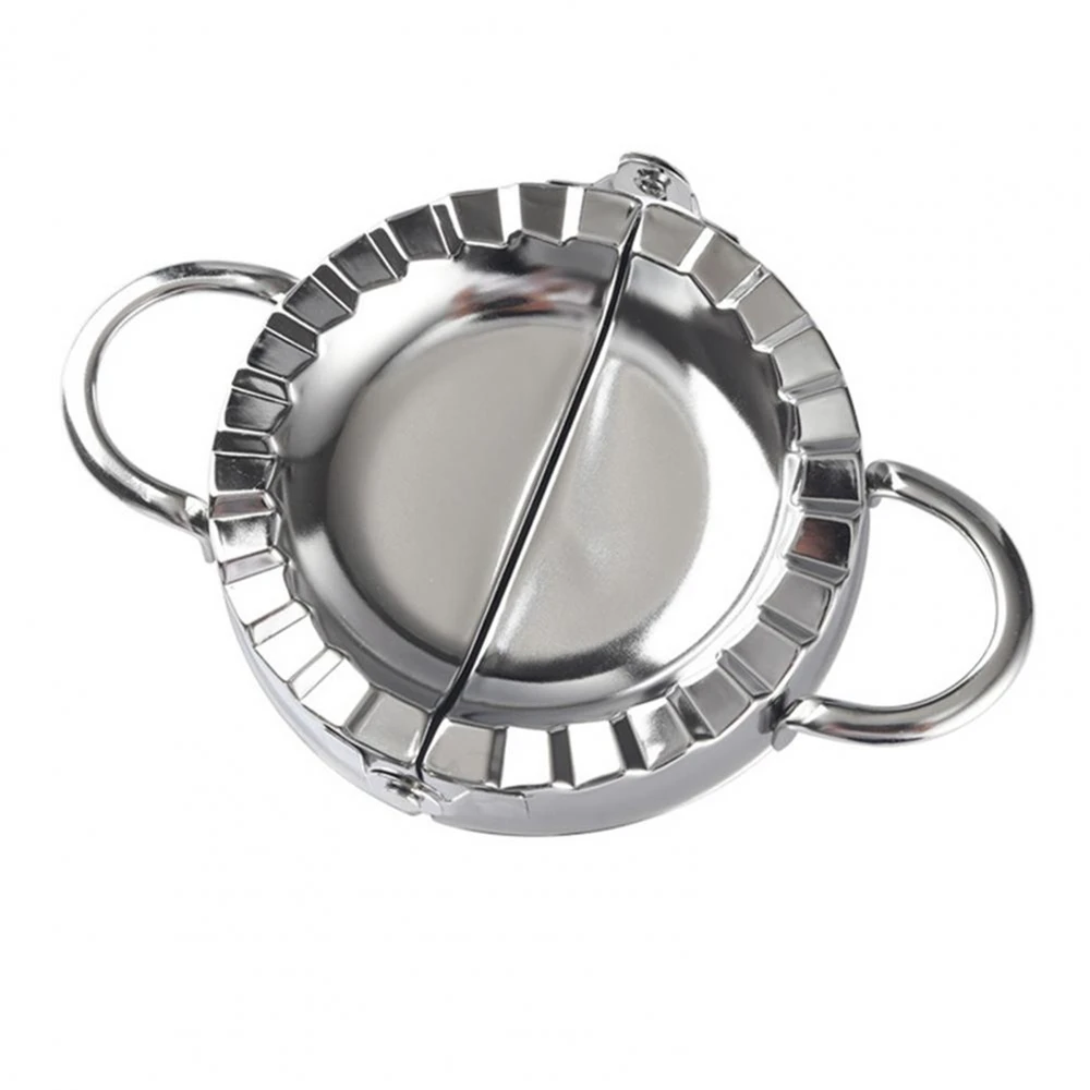 Dumplings Mold Stainless Steel Dumplings Mold Household Manual Press Kitchen Pastry Baking Dumpling Maker Accessories Durable Fodable Tool