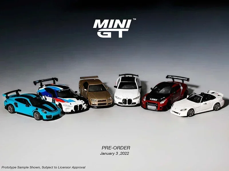 MINIGT 1/64 Nissan Skyline GT-R (R34) V-Spec II Alloy Car