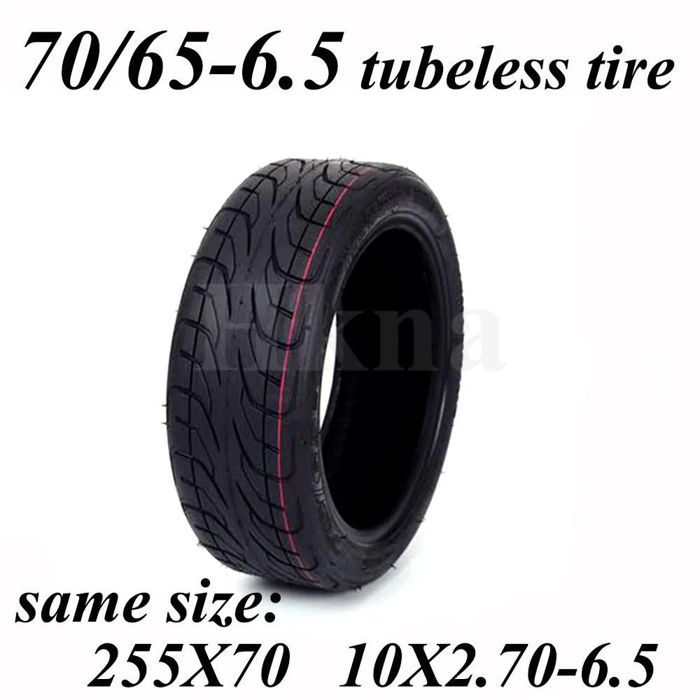

For Electric Balance Scooter Xiaomi Nienbot 9 Plus/Pro 70/65-6.5 Tubeless Tire Can Replace 10x2.70-6.5 255x70 Vacuum Tyre