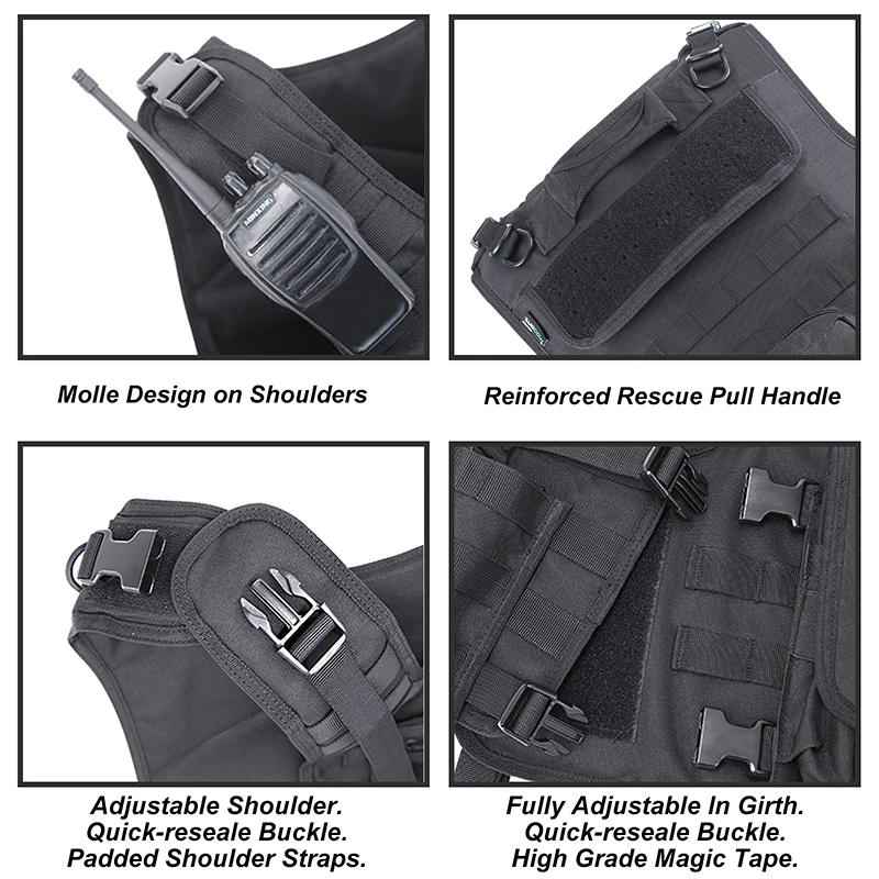 MGFLASHFORCE Molle Airsoft Vest Tactical Vest Plate Carrier Fishing Hunting Paintball Vest Armor Vest