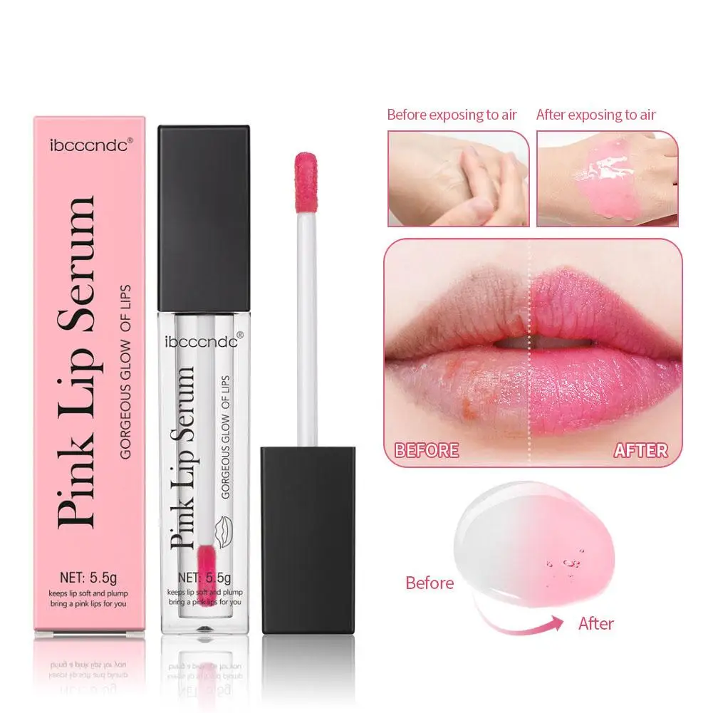 Natural Pink Serum Increase Lip Elasticity Reduce Fine Lines Moisturizing Lipcare Instant Volumising Lip Plumper Serum 4