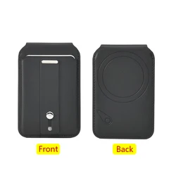 Enhanced Magnetic Card Holder with Anti - Theft Protection and Adjustable Stand (Black)