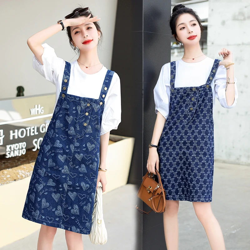 

Женский джинсовый сарафан на бретельках, голубое винтажное короткое платье из джинсовой ткани, комбинезон без рукавов, лето 2023