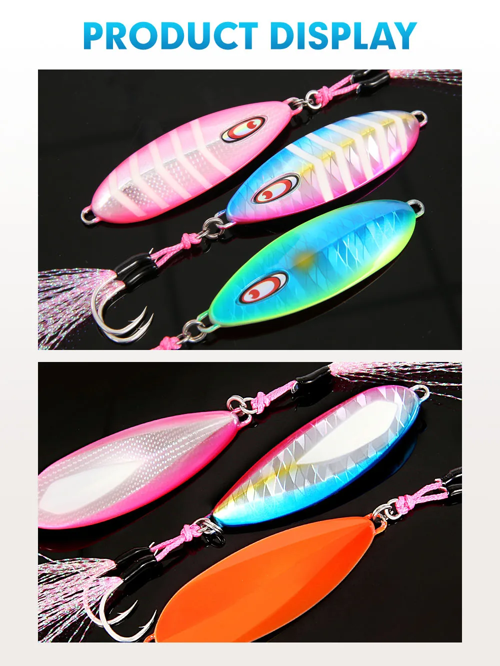 FSTK Jigging Löffel Slow Pitch Jig Meeresangelköder 15 30 40 60 g Shore Cast Jig Shore Künstliches Angelgerät für Salzwasser – Detail 4