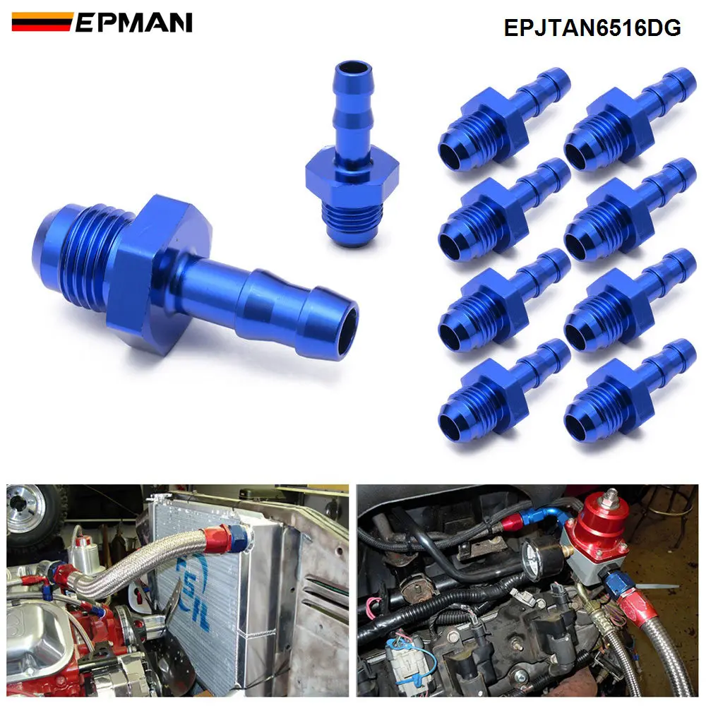 EPMAN 10 шт. производительность-6 A Male Flare к 1/4 &quotшлангу штуцер-адаптер штуцер AN6 6AN -6AN