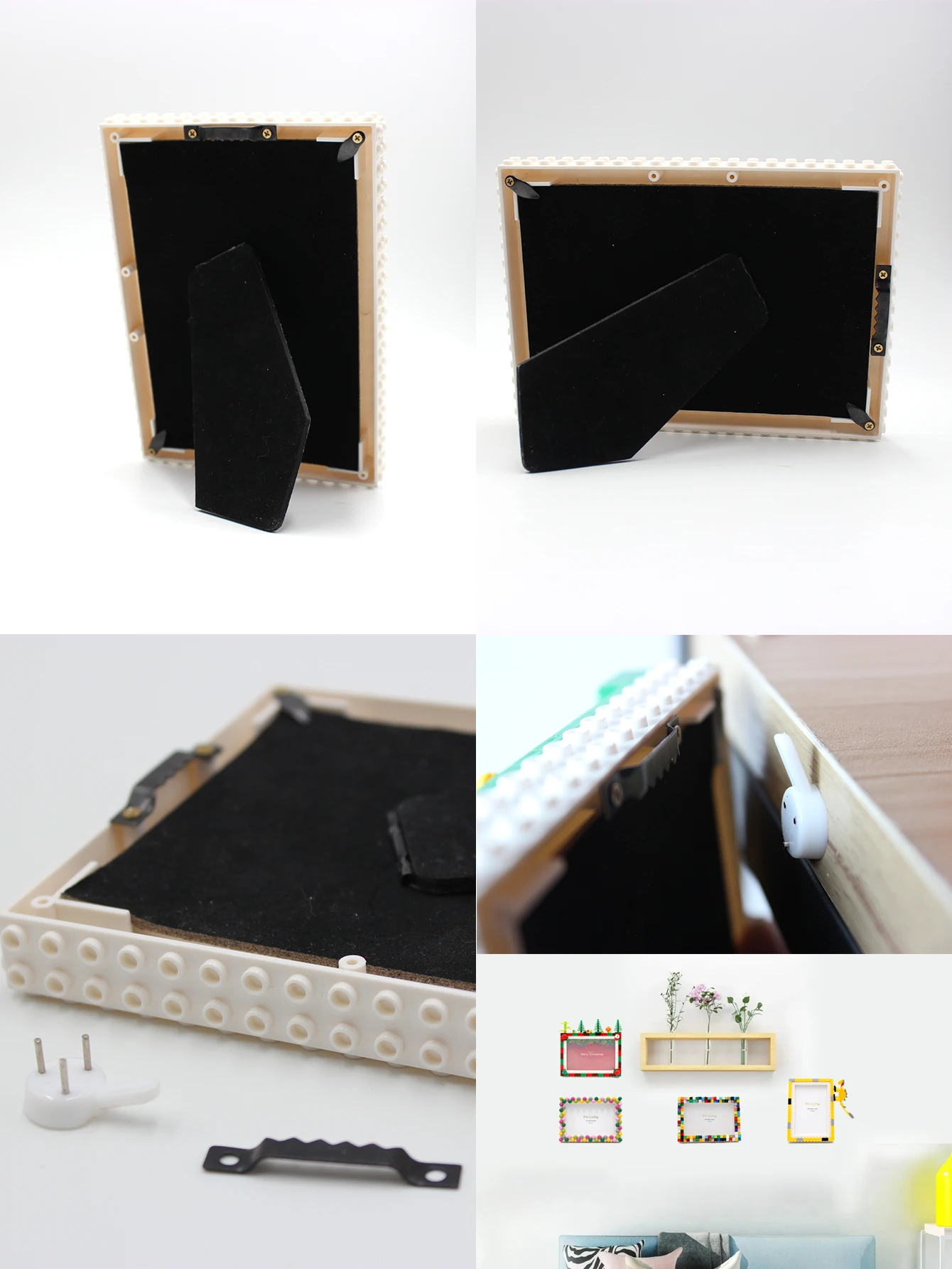 MyGiftHome DIY Floral Building Block Photo Frame