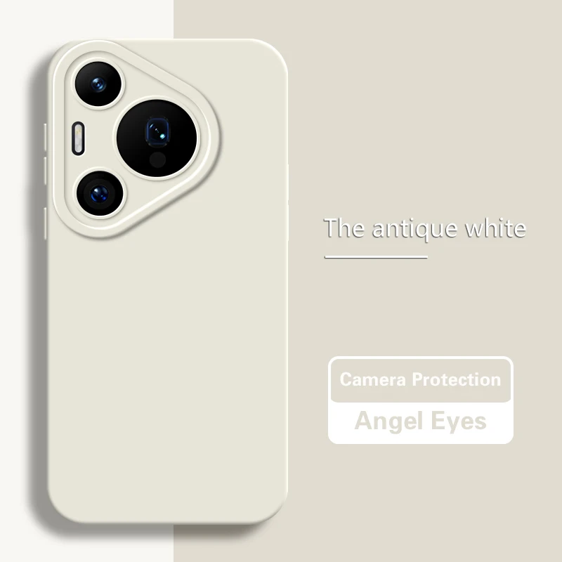Sleek Soft Matte Silicone Case with Lens Protection – Square Design Back Cover