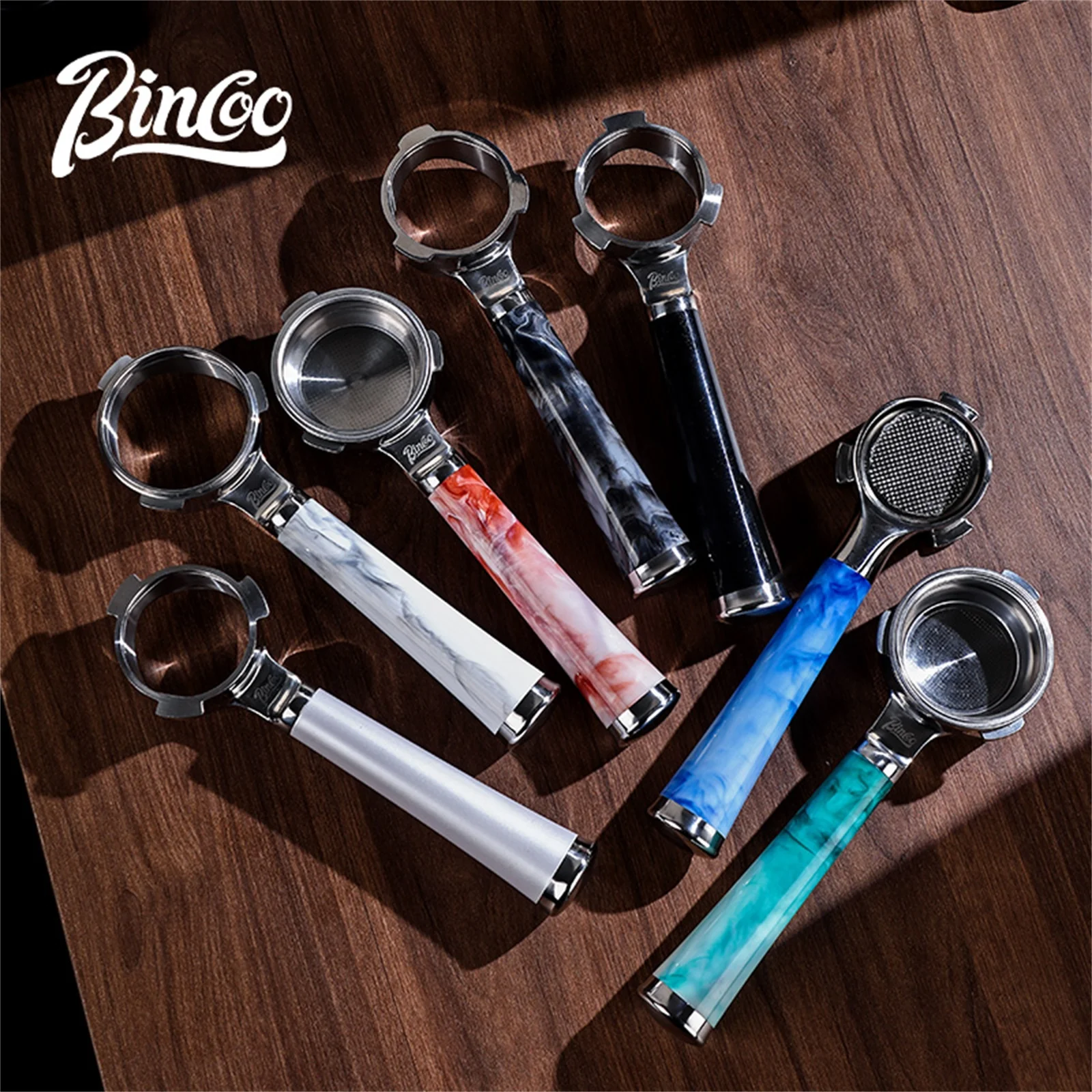 فلتر القهوة Bincoo بدون قاع، 58 مم 2-أذن عالمية، ا...