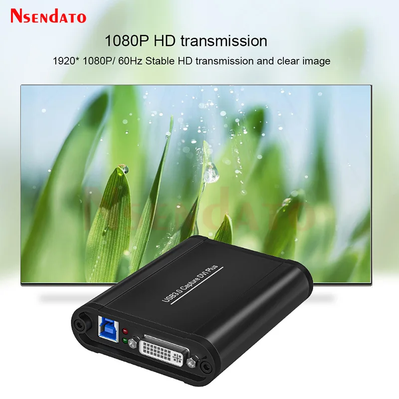 1080p 60FPS SDI HDMI DVI VGA YPbPr CVBS USB3.0 Video Game Capture Grabber Card Box Without Driver For live Streaming PC TV