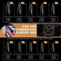 Soft Gel False Tips Box Natural Sculpted Ballet Coffin Almond Fake Nails Full Cover Premium Quality Press On Nails Nail Supplies 5