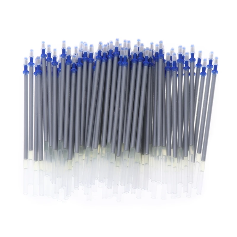

100pcs Refill Pen Silver Pen Marking Pens for Fabric Leather Shoes
