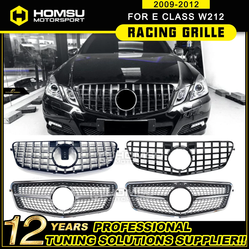 

2009 2010 2011 2012 2013 For Mercedez E class Sedan W212 GT R Grille E300 E320 E260 Front Bupmer Gt Grille