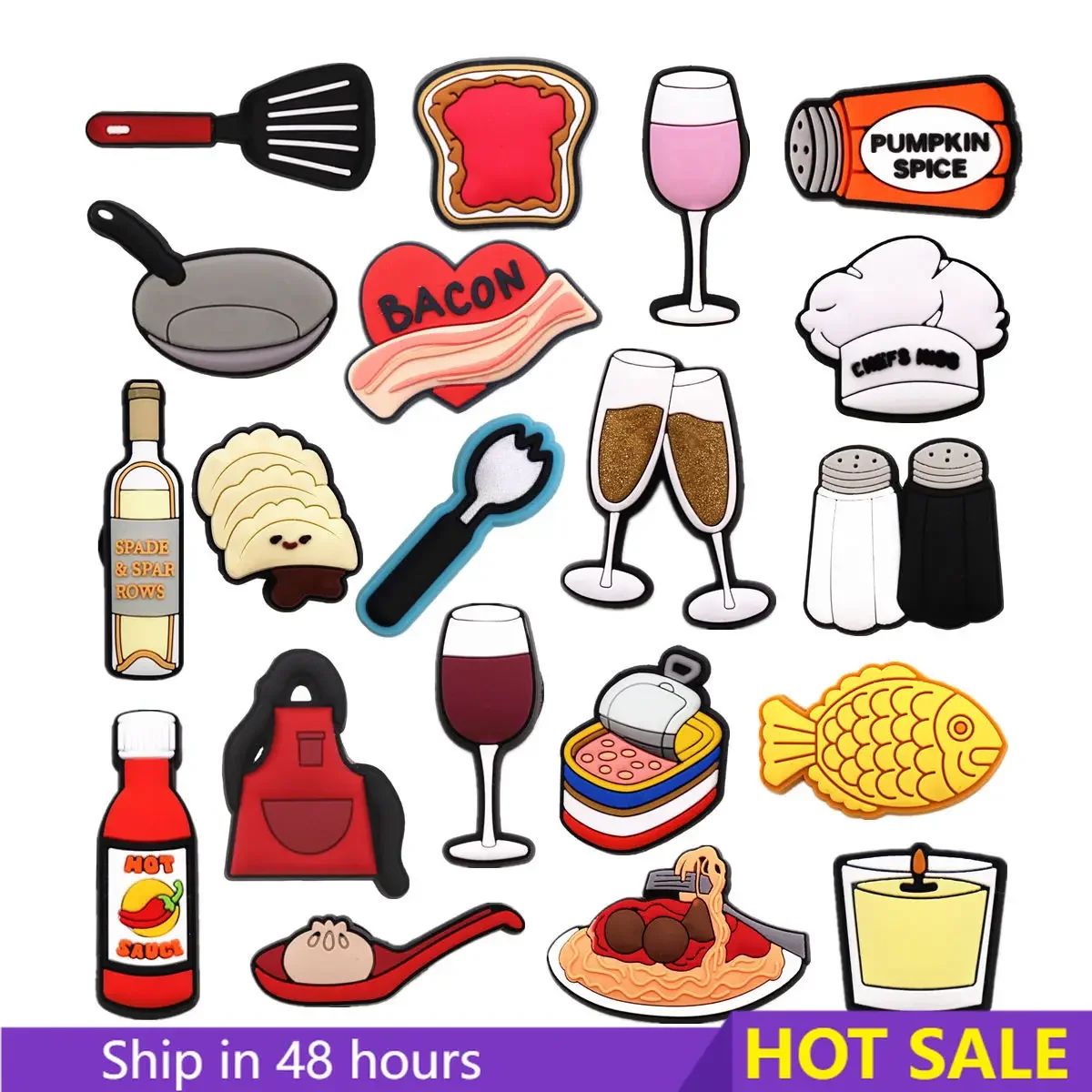 1 pz Originale CHEFS KISS Pendenti e Ciondoli Accessori Forme di Cibo e  Vino Scarpe Fibbia Superiore Decorazioni Spilli per Bambini Regali Del  Partito - AliExpress, image size:1200x1200