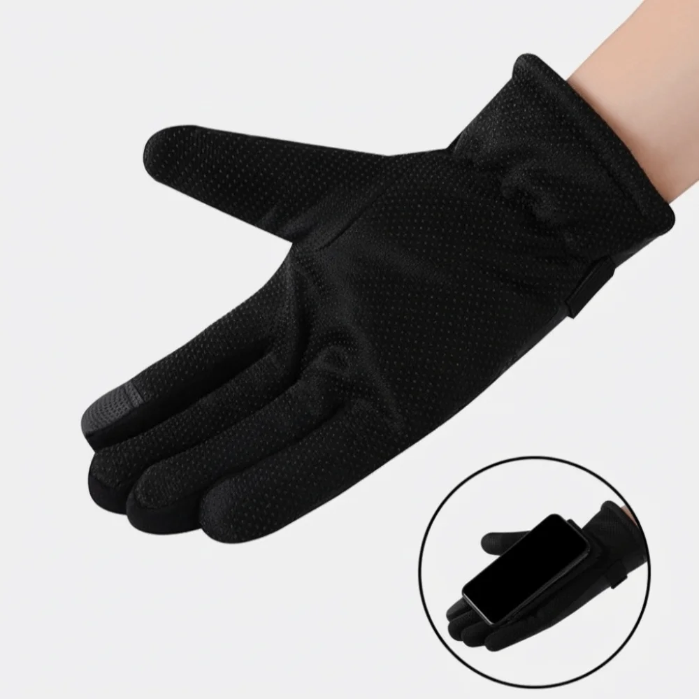 Winter Leather Gloves Waterproof Resistance Cold Male Outdoor Sports Winter Warm Full Gloves Motorcycle Cycle For Men Gloves