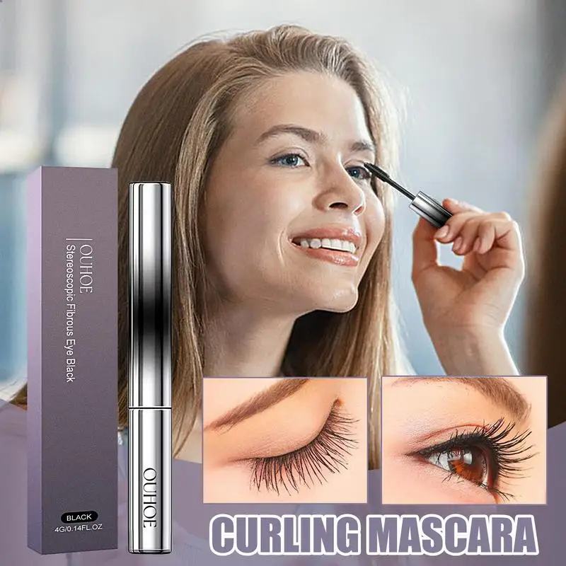 black Mascara Volume Waterproof Lash Extensions Makeup Professional mascara waterproof for Eye Cosmetic 4g