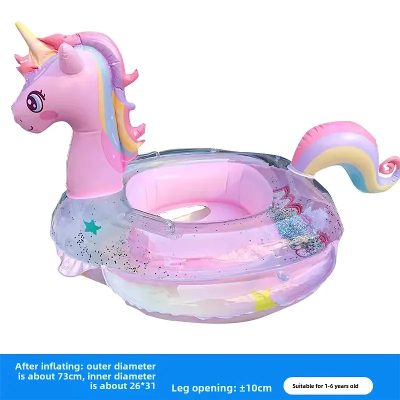 Thickened Inflatable Baby Lifeguard Ring Swimming Circle For Children Ages 1-3-6 Rescue Ring Seat Circle Sports And Entertainmen
