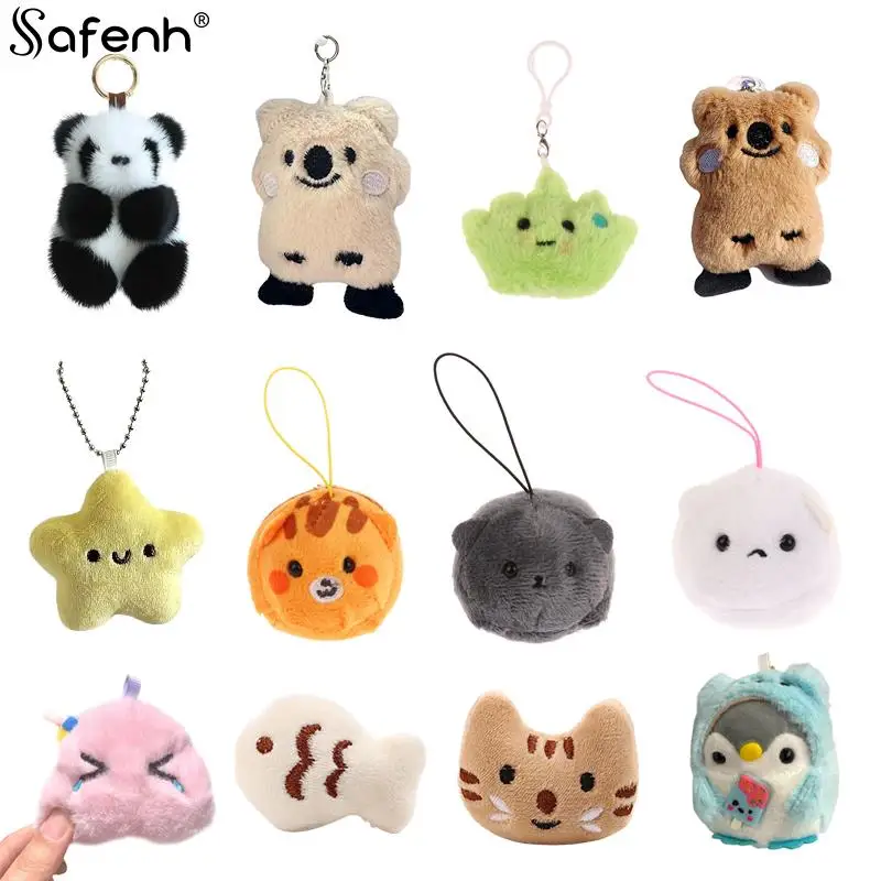 

Cute Cartoon Plush Doll Quokka Koala Keychain Hanging Ornaments Hanging Clothing Accessor Trendy Bag Decor Car Keychain Pendant