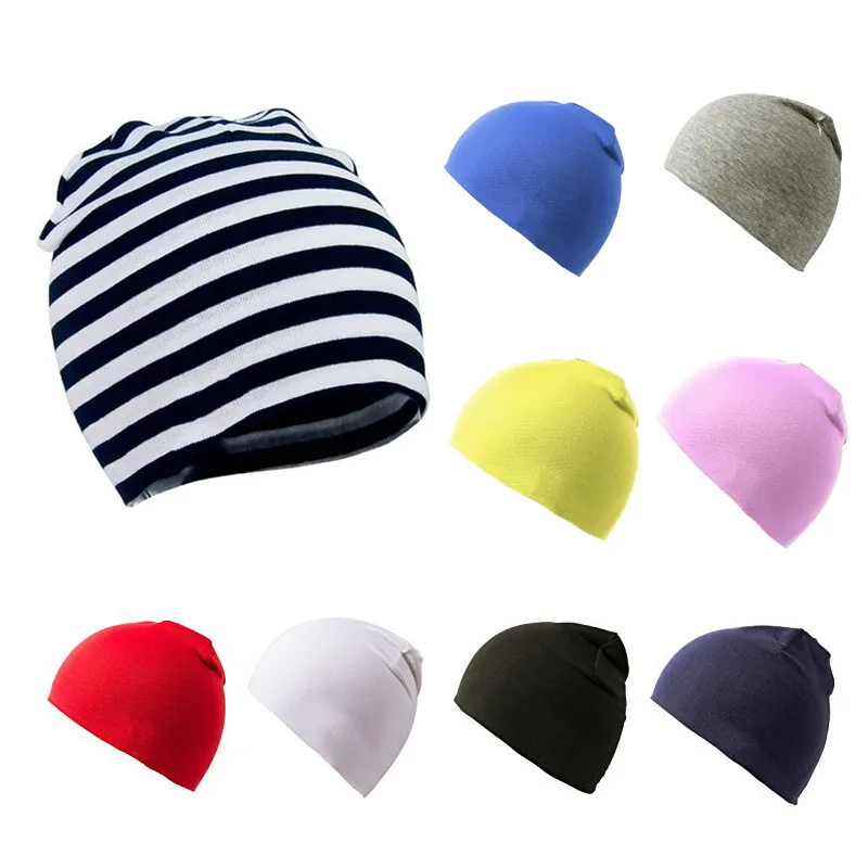 Kids Knitted Cotton Hats Boys Girls Solid Color Girls Cap Bonnet Baby Hats Caps Children's Hat Accessories Newborn
