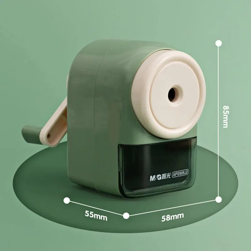 Pencil Sharpener M&G Manual 5-speed Adjustable Thickness Automatic Lead Feed Student Turner Pencil Roller